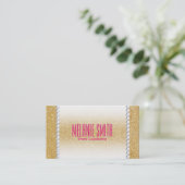 Carte De Visite Shimmer Or | Fade & Perles (Debout devant)