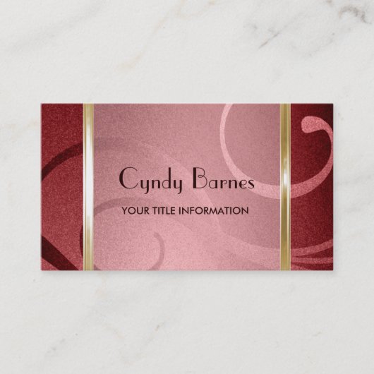 Carte de visite Shimmer Swirls (Devant)