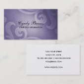 Carte de visite Shimmer violet (Devant / Derrière)