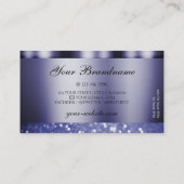 Carte De Visite Shimmerk Dark Blue Sparkling Parties scintillant P (Dos)