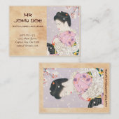 Carte De Visite Shimura Tatsumi cinq figures des beautés modernes (Devant / Derrière)