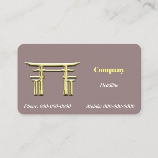 Carte De Visite Shinto Gold (Devant)
