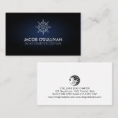 Carte De Visite Ship Wheel Boat Charter Fishing (Devant / Derrière)