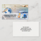 Carte De Visite Shipping Air Boat Trucking Freight  (Devant / Derrière)