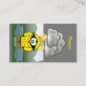 Carte De Visite Shivering Rainy Day Penguin Thunder_Cove (Dos)