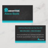 Carte De Visite Shopper personnel (Devant / Derrière)