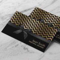 Shopper personnel Chevron Stripes Or moderne