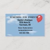 Carte De Visite Shopping Bags Sale On Line (Dos)