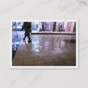 Carte De Visite Shopping dans la pluie, Mini photo