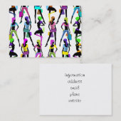 Carte De Visite Shopping Glamor Girls (Devant / Derrière)