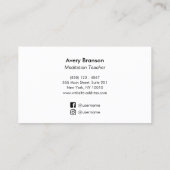 Carte De Visite Shri Yantra professeur de méditation (Dos)