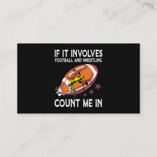 Carte De Visite Si Cela Concerne Le Football Et La Lutte, Comptez-