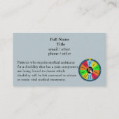 Carte De Visite Si OTC était efficace / Roulette Médicale Phoenix (Dos)