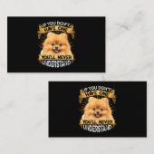 Carte De Visite Si Vous N'Avez Pas Un Funny Poméranien (Devant / Derrière)