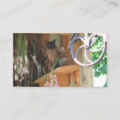 Carte de visite Siamese Cat Animal Photographie #2 (Dos)