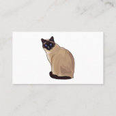 Carte De Visite Siamese cat cartoon (Dos)