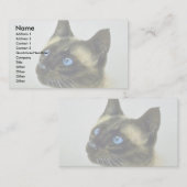 Carte De Visite Siamois (étude principale) (Devant / Derrière)