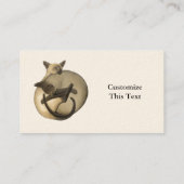 Carte de visite siamois personnalisable d'amoureux (Dos)