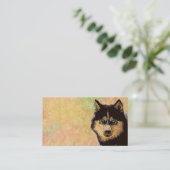 Carte De Visite Sibérien Husky (Debout devant)