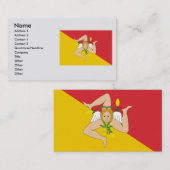 Carte De Visite Sicile, Italie (Devant / Derrière)