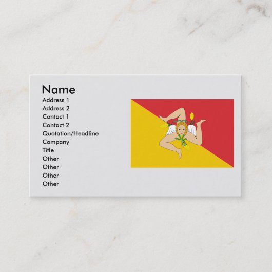 Carte De Visite Sicile, Italie (Devant)