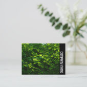 Carte De Visite Side Band - Feuilles du printemps (Debout devant)