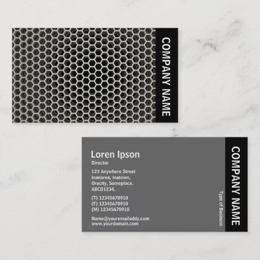 Carte De Visite Side Band - Honeypeb Chaud (Devant / Derrière)