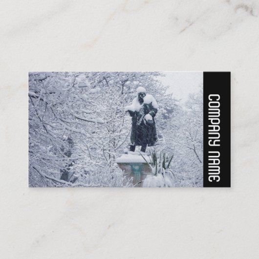 Carte De Visite Side Band - Neige dans le parc (Devant)