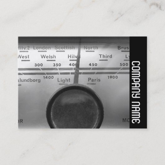 Carte De Visite Side Band - Old UK Radio Dial (Devant)