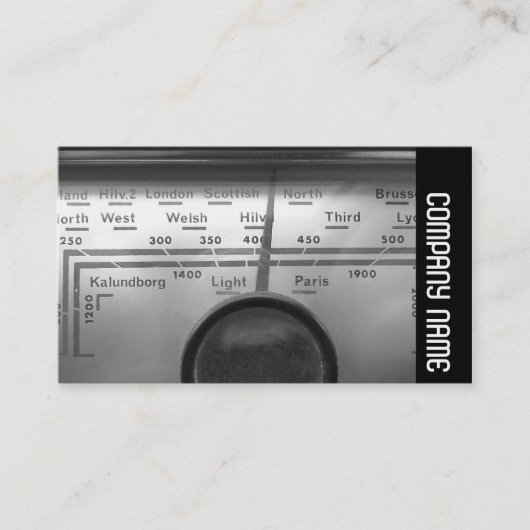 Carte De Visite Side Band - Old UK Radio Dial (Devant)