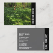 Carte De Visite Side Band - Spring in the Woods (Devant / Derrière)