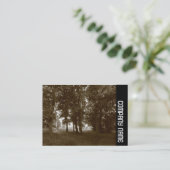 Carte De Visite Side Band - Woods, Bute Park Cardiff - Sepia tonif (Debout devant)