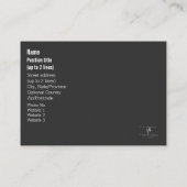 Carte De Visite Side Hustle vs Grind Dancing Neon Texte Bleu (Dos)