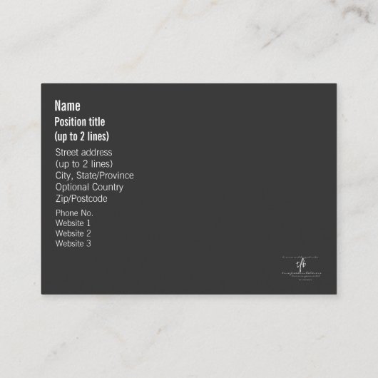 Carte De Visite Side Hustle vs Grind Dancing Neon Texte Bleu (Dos)