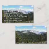 Carte De Visite Sierra Nevada Mountains II de Yosemite (Devant / Derrière)