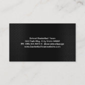 Carte De Visite Sifflet et tableau de bord de basket | Entraîneur  (Dos)