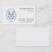 Carte De Visite Signal Connecticut (Devant / Derrière)