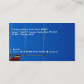 Carte De Visite Signal d'appel radio de l'antenne de faisceau et d (Dos)