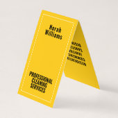 Carte De Visite Signal de sécurité de nettoyage (Dos)