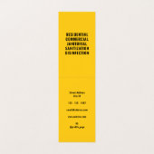 Carte De Visite Signal de sécurité de nettoyage (Intérieur déplié)