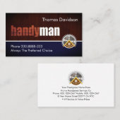 Carte De Visite Signal en bois Handyman (Devant / Derrière)