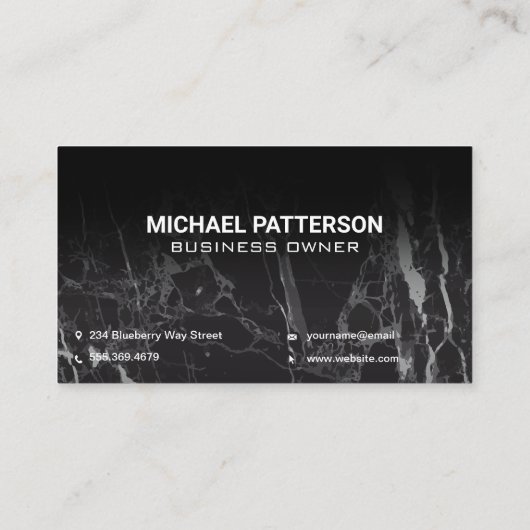 Carte De Visite Signal Neon Cocktails | Code QR (Dos)