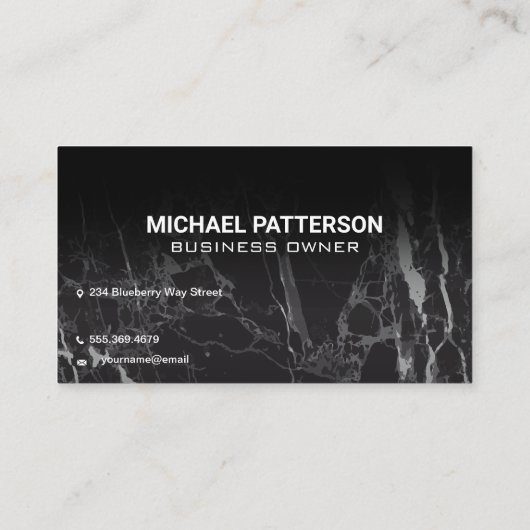 Carte De Visite Signal Neon Cocktails | Code QR (Dos)