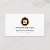 Carte De Visite Signalisation Creative Plumber Faucet Eaux flottan (Dos)