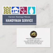 Carte De Visite Signalisation de construction créative (Devant / Derrière)