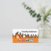 Carte De Visite Signalisation de l'homme-main du marteau (Debout devant)