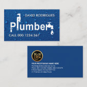 Carte De Visite Signalisation de tuyauterie en plomberie Fuite d'e (Devant / Derrière)