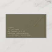 Carte De Visite Signature A (Dos)