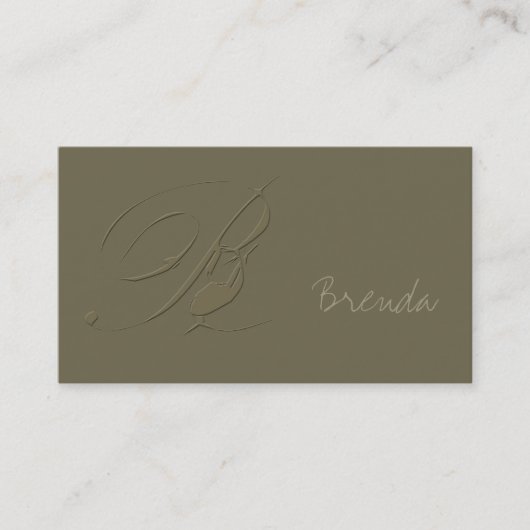 Carte De Visite Signature B (Devant)