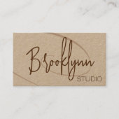 Carte De Visite Signature Calligraphie Studio de Coiffure Professi (Devant)